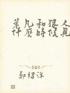 叶凡和狠人大帝什么时候见面