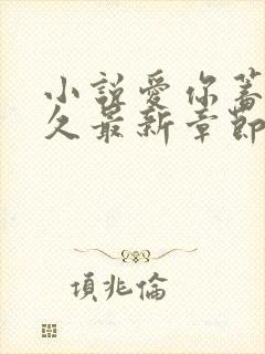 小说爱你蓄谋已久最新章节阅续