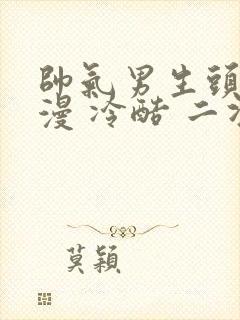 帅气男生头像动漫 冷酷 二次元 男神