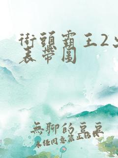 街头霸王2出招表带图