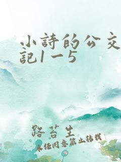 小诗的公交车日记1一5