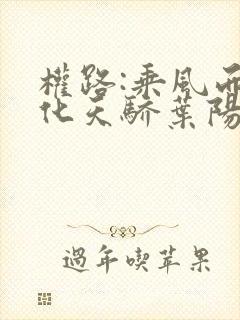 权路:乘风而起化天骄叶阳苏梦全文阅读