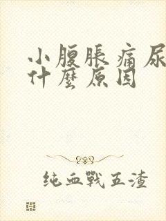 小腹胀痛尿频是什么原因