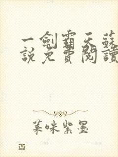 一剑霸天苏信小说免费阅读