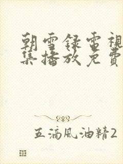 朝雪录电视剧全集播放免费