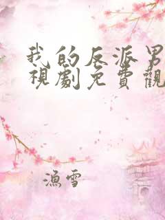 我的反派男友电视剧免费观看