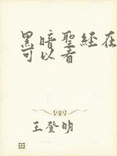 黑暗圣经在哪里可以看