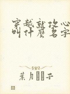 穿越就攻心小说叫什么名字