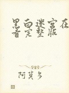 黑白迷宫在线观看完整版