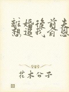 离婚后前夫总是想追我俞恩免费阅读