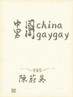 中国china男同gaygay