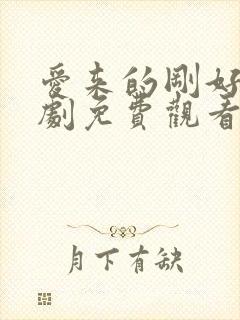 爱来的刚好电视剧免费观看完整版