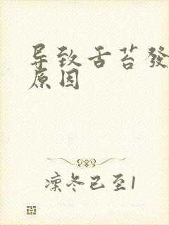 导致舌苔发白的原因