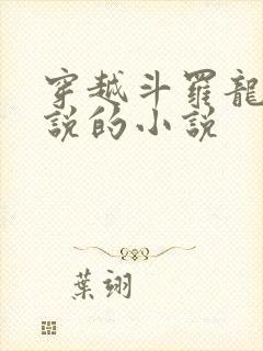 穿越斗罗龙王传说的小说