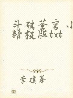 斗破苍穹 小说精校版txt