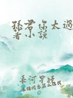 孙君你太过分原著小说