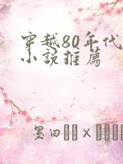 穿越80年代的小说推荐