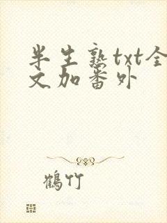 半生熟txt全文加番外