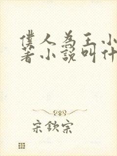 仆人为王小说原著小说叫什么名字