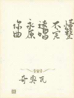 你永远不懂我歌曲原唱完整版歌词