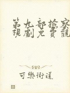 第九部检察官电视剧免费观看全集高清