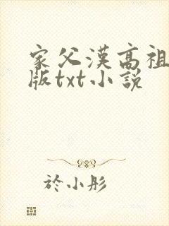 家父汉高祖精校版txt小说