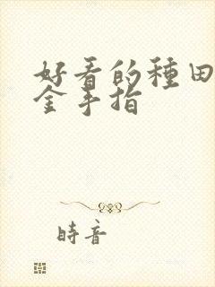 好看的种田文无金手指