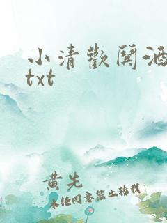 小清欢哄酒番外txt