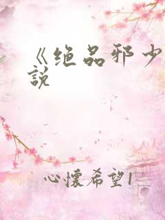 《绝品邪少》小说