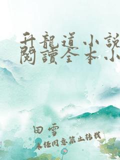 升龙道小说免费阅读全本小说