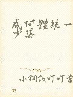 成何体统一共多少集