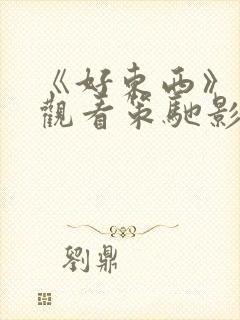 《好东西》免费观看策驰影院