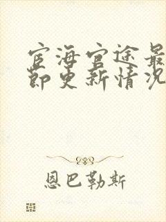 宦海官途最新章节更新情况