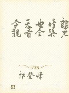 今天也晴朗在线观看全集免费播放