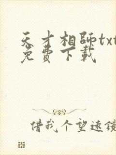 天才相师txt免费下载
