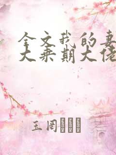 全文我的妻子是大乘期大佬