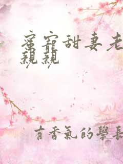 蜜宠甜妻老公请亲亲