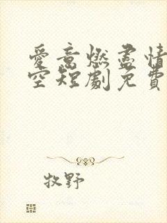 爱意燃尽情深成空短剧免费