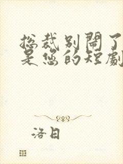 总裁别闹了孩子是您的短剧免费