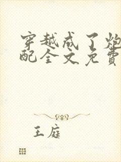 穿越成了炮灰女配全文免费阅读