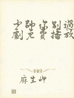 少帅你别过分短剧免费播放在线观看