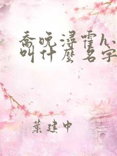 乔晚浔霍h小说叫什么名字啊
