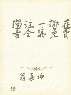 独注一掷在线观看全集免费高清