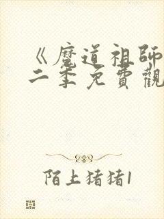 《魔道祖师》第二季免费观看