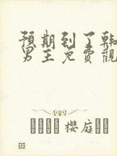 预期到了韩剧双男主免费观看