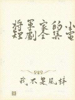 将军家的小娘子短剧全集电视剧