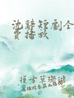 沈辞短剧全集免费播放