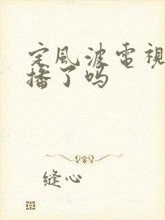 定风波电视剧开播了吗