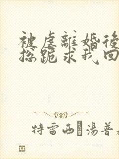 被虐离婚后,厉总跪求我回头