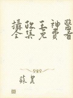 摄政王神医毒妃全集免费看